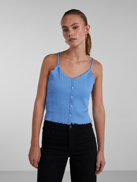 Pieces Blaues Damen-Tank-Top Pieces Nukisa