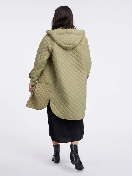 Pieces Khakifarbener leichter Damen-Steppmantel Pieces Jaylah