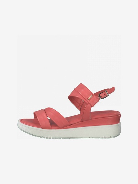 Tamaris Koralle Damen Ledersandalen Tamaris