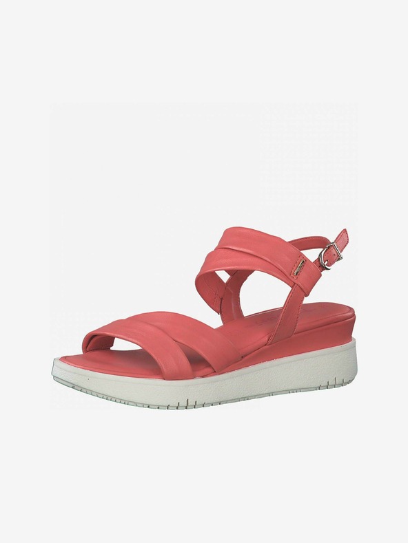Tamaris Koralle Damen Ledersandalen Tamaris