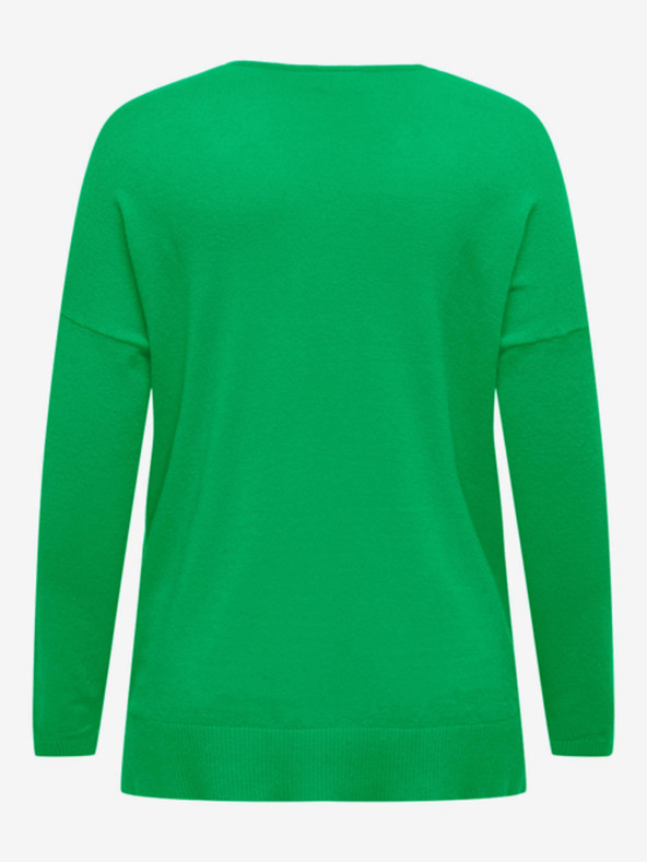 ONLY CARMAKOMA Grüner leichter Damenpullover ONLY CARMAKOMA Ibi