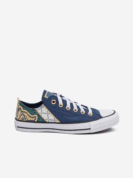 Converse Dunkelblaue gemusterte Damen Converse Chuck Taylor All Star Garden Noir Turnschuhe