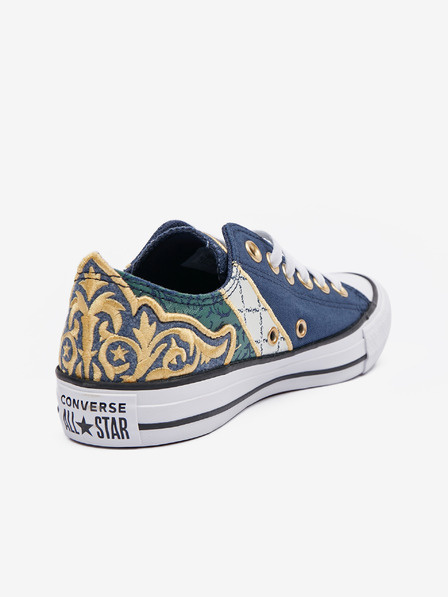Converse Dunkelblaue gemusterte Damen Converse Chuck Taylor All Star Garden Noir Turnschuhe