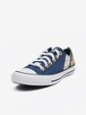 Converse Dunkelblaue gemusterte Damen Converse Chuck Taylor All Star Garden Noir Turnschuhe
