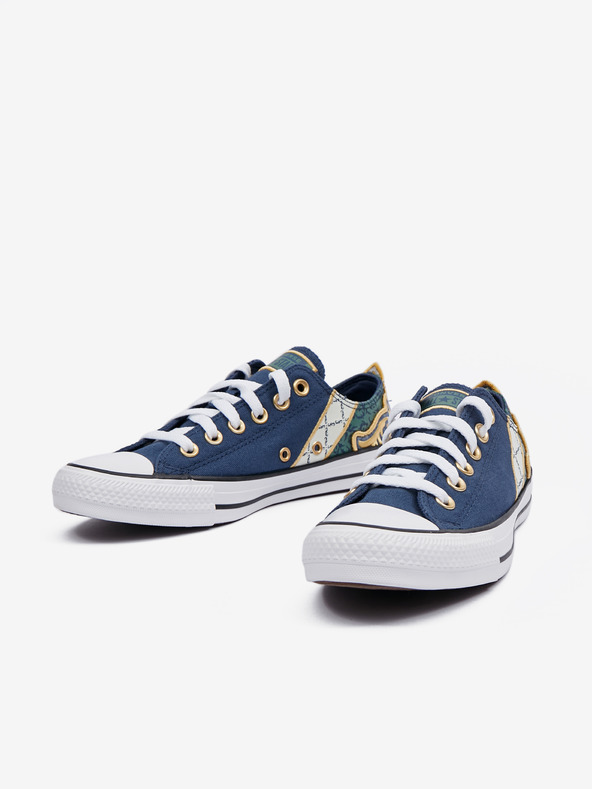 Converse Dunkelblaue gemusterte Damen Converse Chuck Taylor All Star Garden Noir Turnschuhe