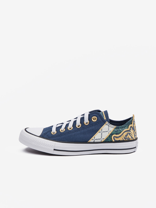 Converse Dunkelblaue gemusterte Damen Converse Chuck Taylor All Star Garden Noir Turnschuhe