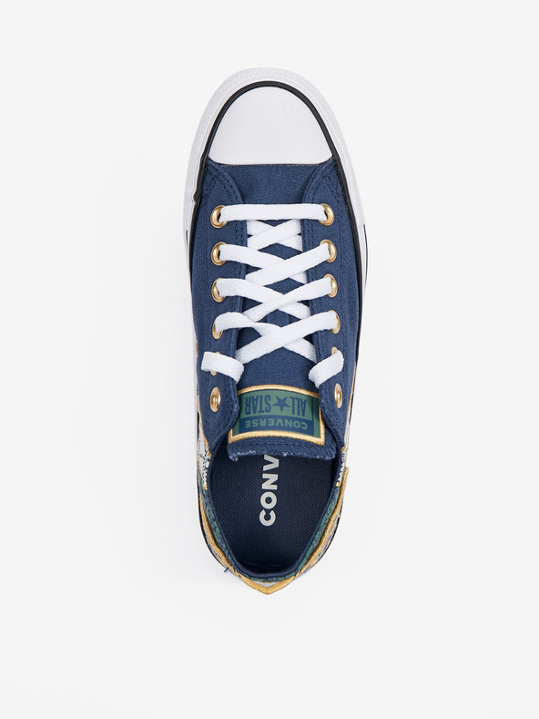 Converse Dunkelblaue gemusterte Damen Converse Chuck Taylor All Star Garden Noir Turnschuhe