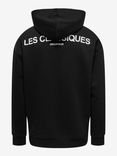 ONLY & SONS Schwarzer Herren-Kapuzenpullover ONLY & SONS Les