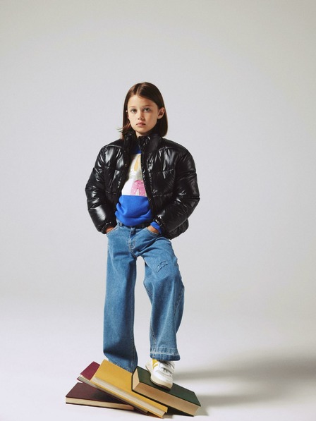 name it Schwarze Steppjacke für Mädchen name it Monna