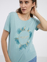 ONLY Grünes Frauen-T-Shirt NUR frei