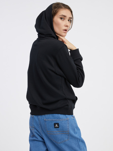 Converse Schwarzer Damen-Kapuzenpullover Converse