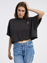ONLY Schwarzes Damen-T-Shirt in Übergröße ONLY Lucy