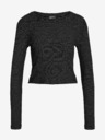 Noisy May Schwarzes gestreiftes langärmeliges Damen-T-Shirt Noisy May Posy