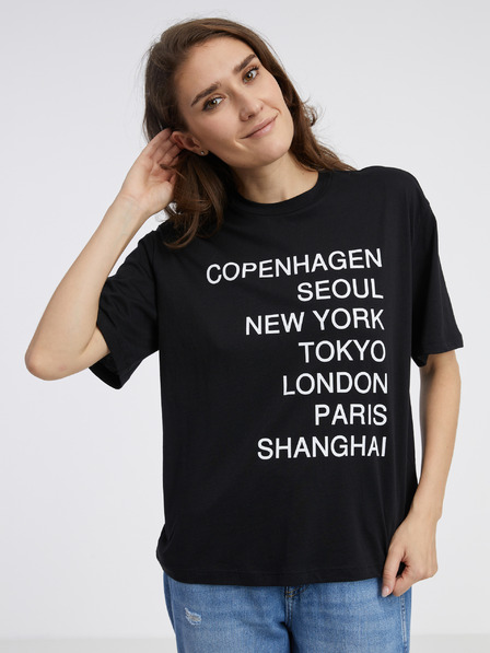 Noisy May Schwarzes Damen-T-Shirt Noisy May Millie