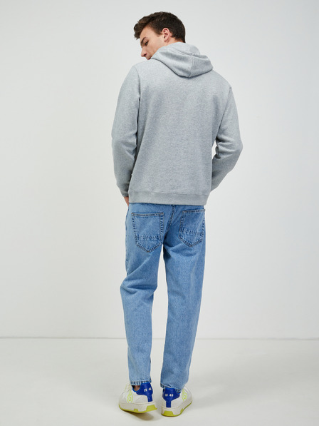 Converse Hellgrauer Unisex-Kapuzenpulli Converse gestromt