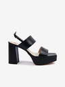 Högl Schwarze Damen Ledersandalen mit Absatz Högl Cindy