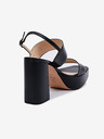 Högl Schwarze Damen Ledersandalen mit Absatz Högl Cindy