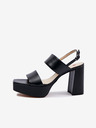 Högl Schwarze Damen Ledersandalen mit Absatz Högl Cindy