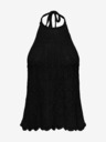 ONLY Schwarzes gemustertes Damen-Strick-Tanktop ONLY Freja