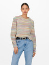 ONLY Beige gemusterte Damen-Strickjacke ONLY Carma