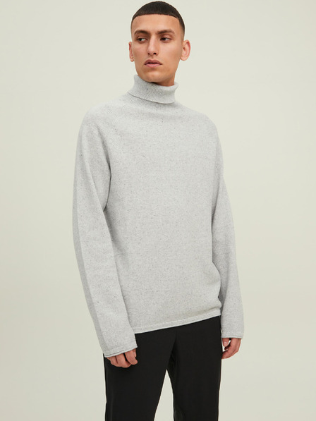 Jack & Jones Hellgrauer Jack & Jones Hill Rollkragenpullover für Herren