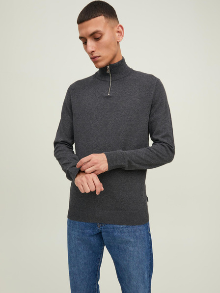 Jack & Jones Dunkelgrauer Jack & Jones Emil Pullover für Herren