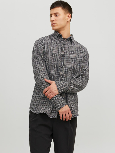 Jack & Jones Schwarzes Jack & Jones Gracia Herren-Karohemd