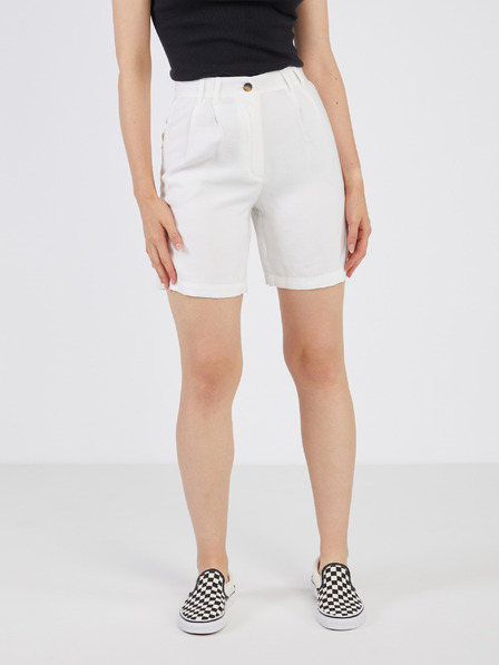 Jacqueline de Yong Weiße JDY Tomika Shorts mit weitem Bein