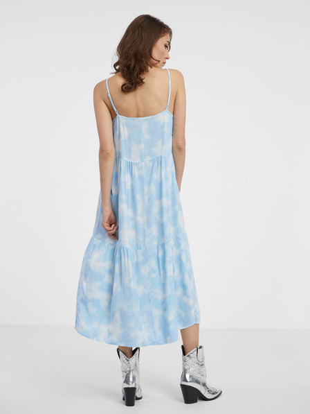 ONLY Weiß-blaues gemustertes Kleid für Damen ONLY Nova