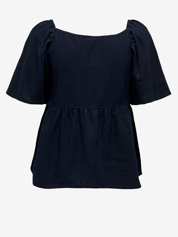 Jacqueline de Yong Dunkelblaues Damen Leinen-Top JDY Say