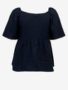 Jacqueline de Yong Dunkelblaues Damen Leinen-Top JDY Say