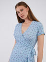Noisy May Hellblaues geblümtes Damen-Wickelkleid Noisy May Clara