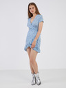 Noisy May Hellblaues geblümtes Damen-Wickelkleid Noisy May Clara