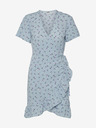 Noisy May Hellblaues geblümtes Damen-Wickelkleid Noisy May Clara