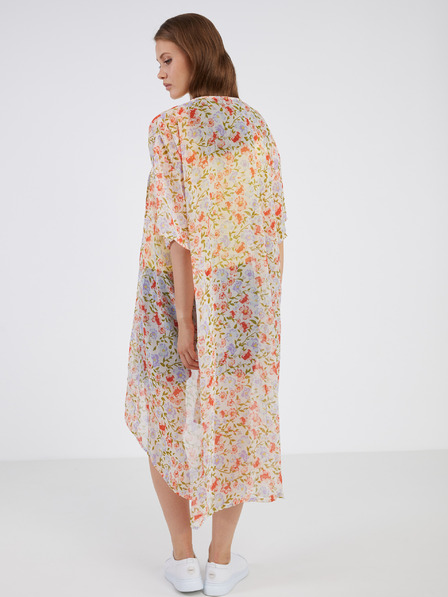 Pieces Weißer geblümter Damen-Kaftan Pieces Vertrud