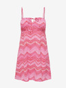 ONLY Pinkfarbenes gemustertes Damenkleid ONLY Nova