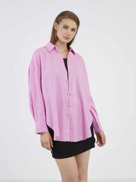 ONLY Rosa Damen-Leinenhemd ONLY Corina