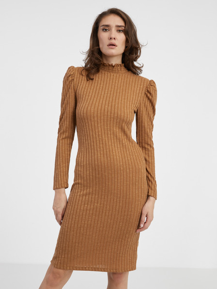 Jacqueline de Yong Braun JDY Edna Damen Pullover Kleid