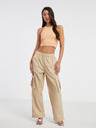 ONLY Orangefarbenes Damen Crop Top Tank-Top ONLY Belia