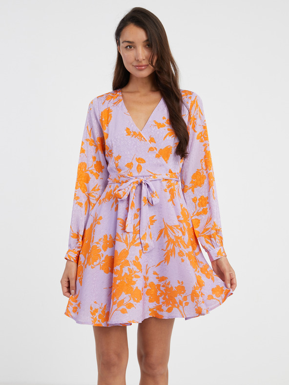 ONLY Hellviolettes geblümtes Damen ONLY Sommerkleid