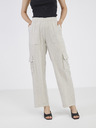 Noisy May Noisy May Leilani Cremefarbene Leinenhose für Damen