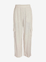 Noisy May Noisy May Leilani Cremefarbene Leinenhose für Damen