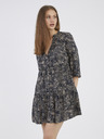 ONLY Beige-blaues gemustertes Damenkleid ONLY Nova
