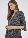 ONLY Beige-blaues gemustertes Damenkleid ONLY Nova