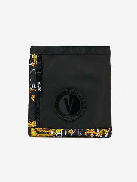 Versace Jeans Couture Schwarze Herren Umhängetasche mit Muster Versace Jeans Couture