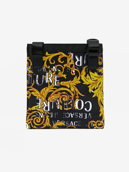Versace Jeans Couture Schwarze Herren Umhängetasche mit Muster Versace Jeans Couture