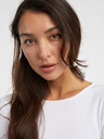 Noisy May Weißes langärmeliges Basic-T-Shirt für Damen Noisy May Aya
