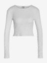 Noisy May Weißes langärmeliges Basic-T-Shirt für Damen Noisy May Aya