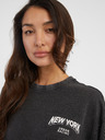 ONLY Schwarzes Damen T-Shirt in Übergröße ONLY Lina