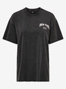 ONLY Schwarzes Damen T-Shirt in Übergröße ONLY Lina